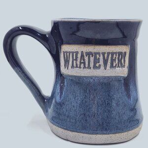 Tumbleweed Pottery "Whatever" Hand-thrown Studio Art Coffee Mug NWT